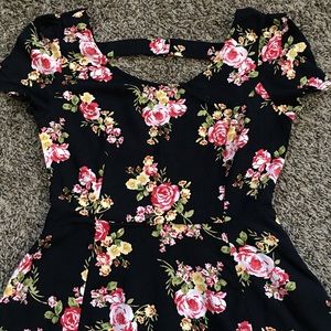 Print flowers dress size M